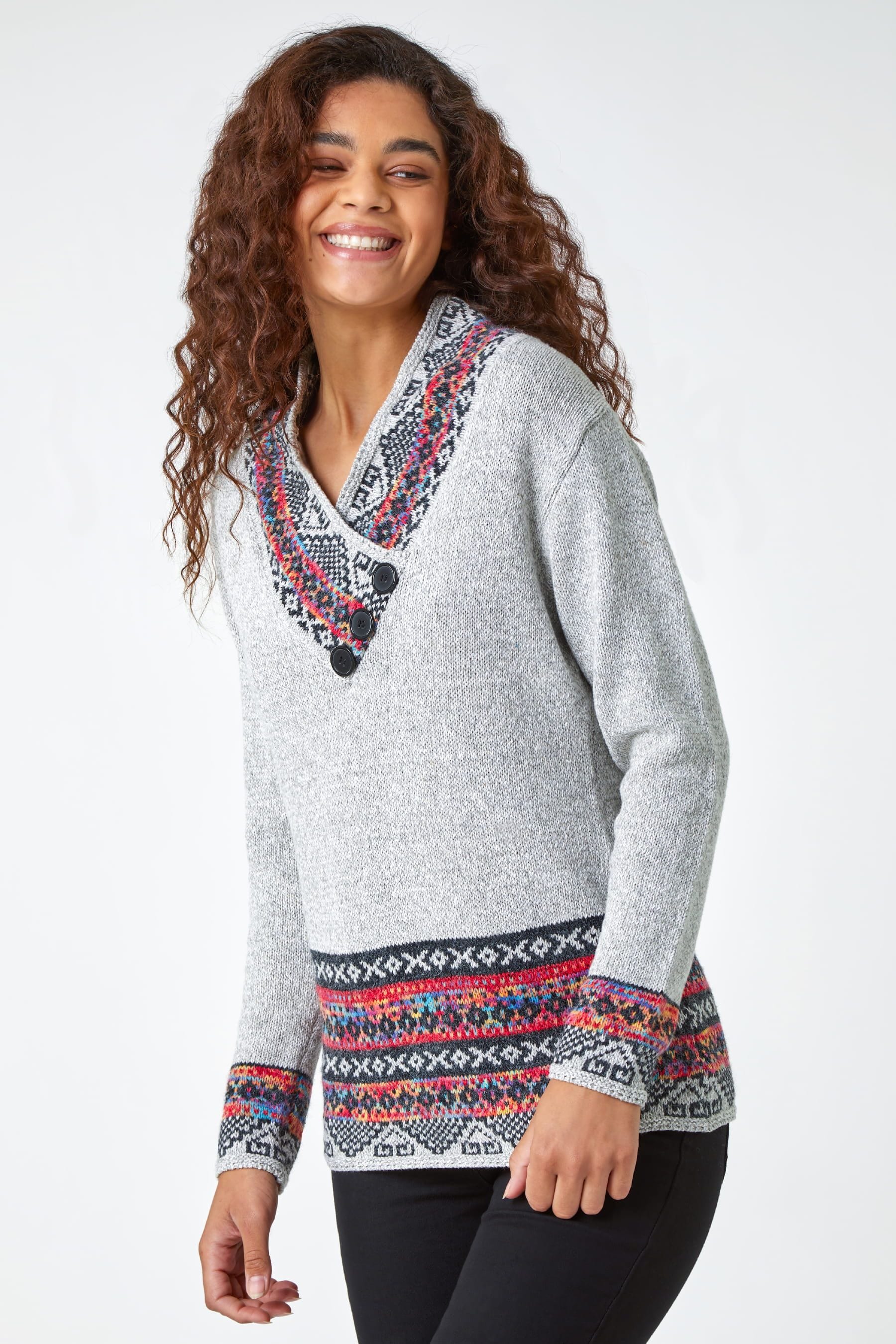 Nordic print sweater online