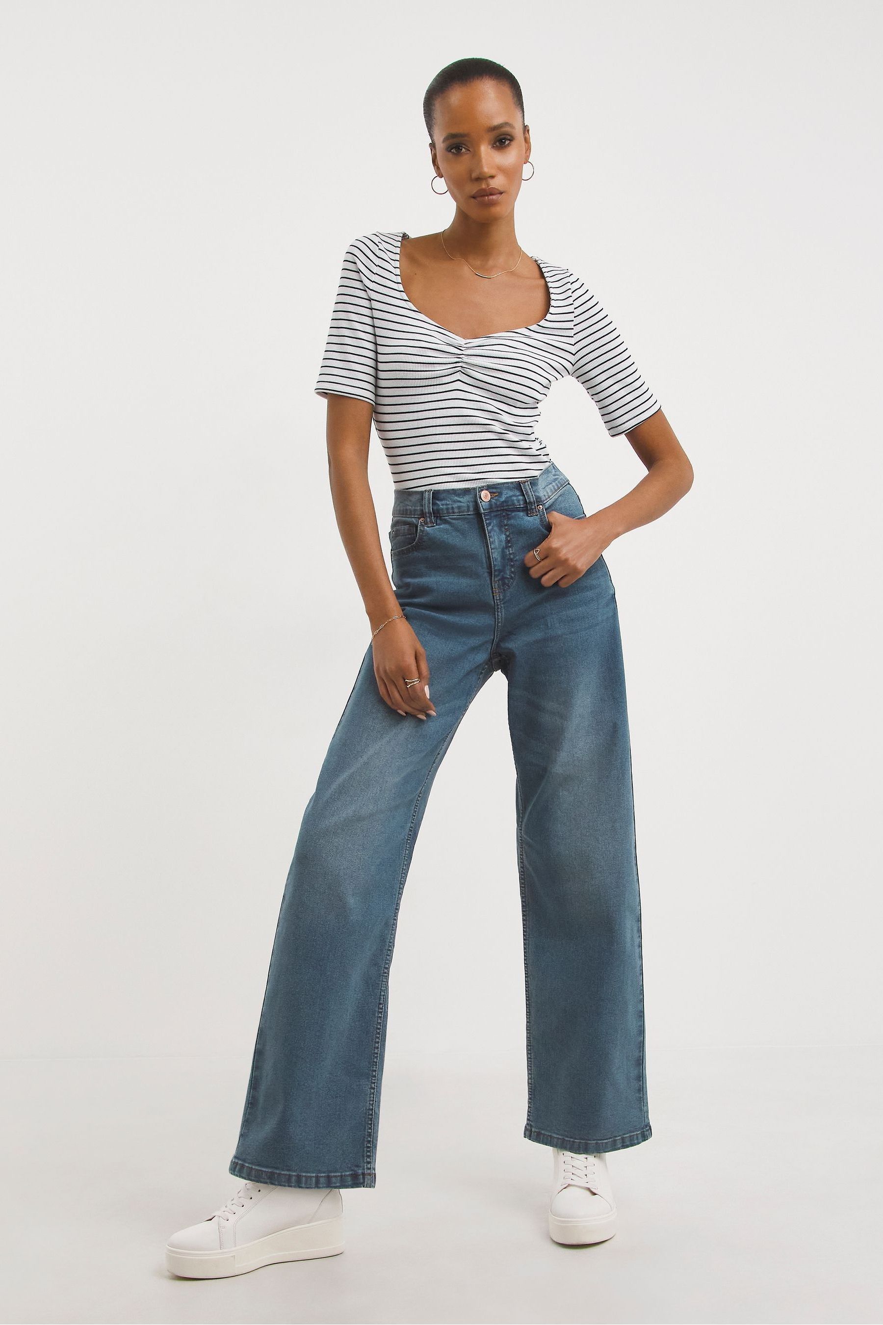 Simply be deals wide leg jeans