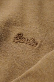 Superdry Brown Vintage Logo Embroidered Henley Top - Image 6 of 6