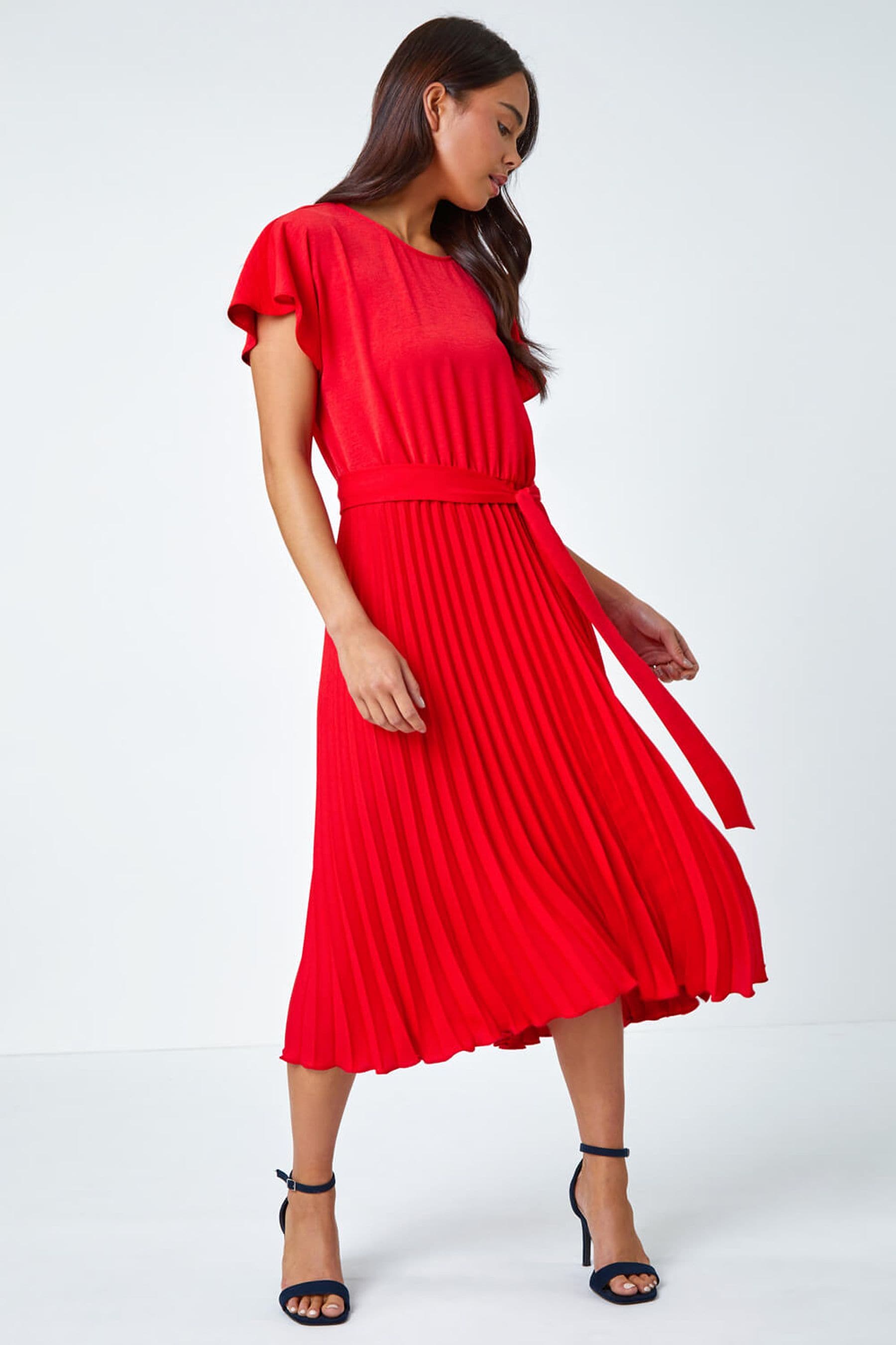 Pleated skirt dress next top