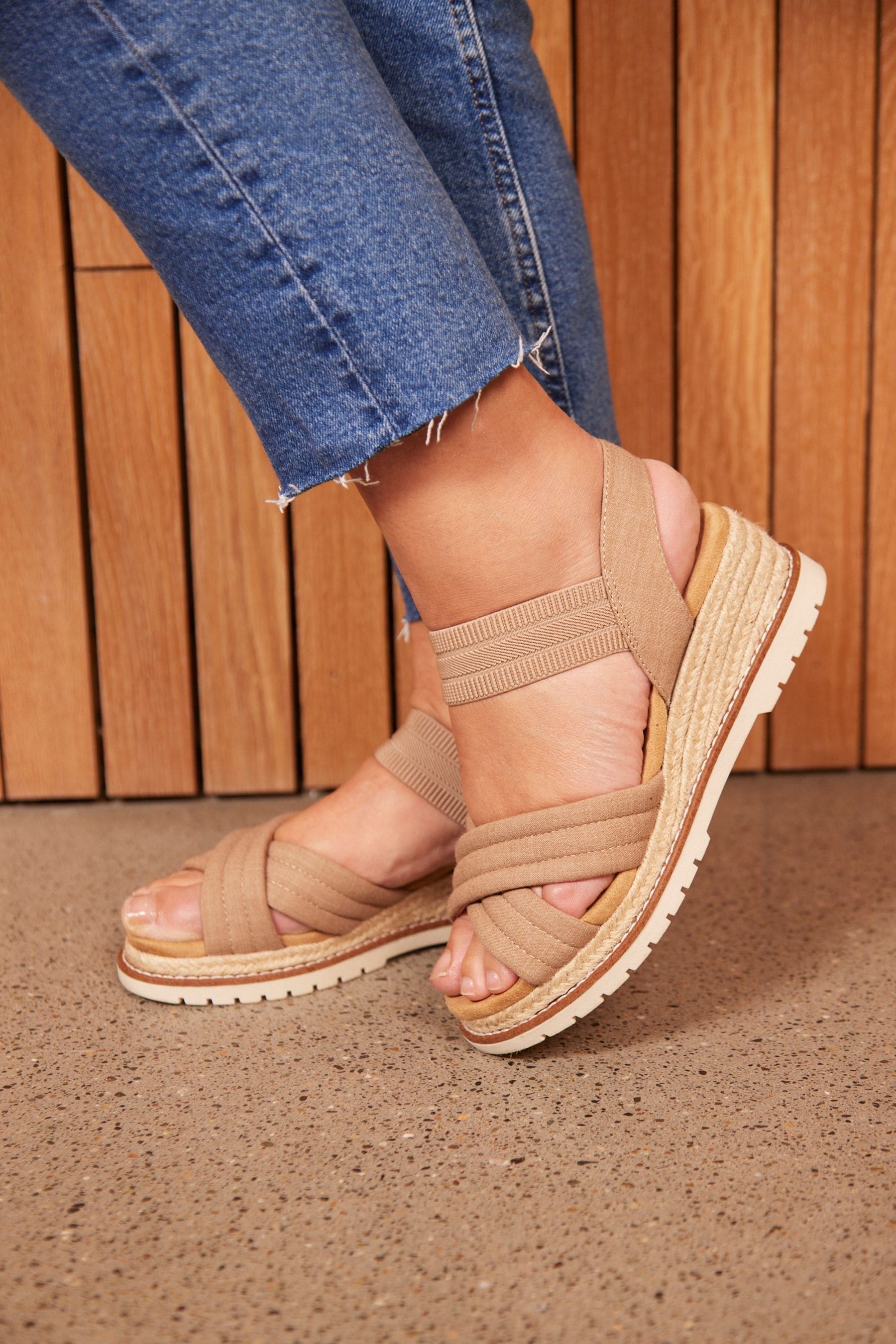 Buy Skechers Natural Bobs Desert Chill Sweet Crossing Sandals from Next Luxembourg