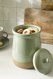 Sage Green Wolton Biscuit Jar - Image 1 of 3