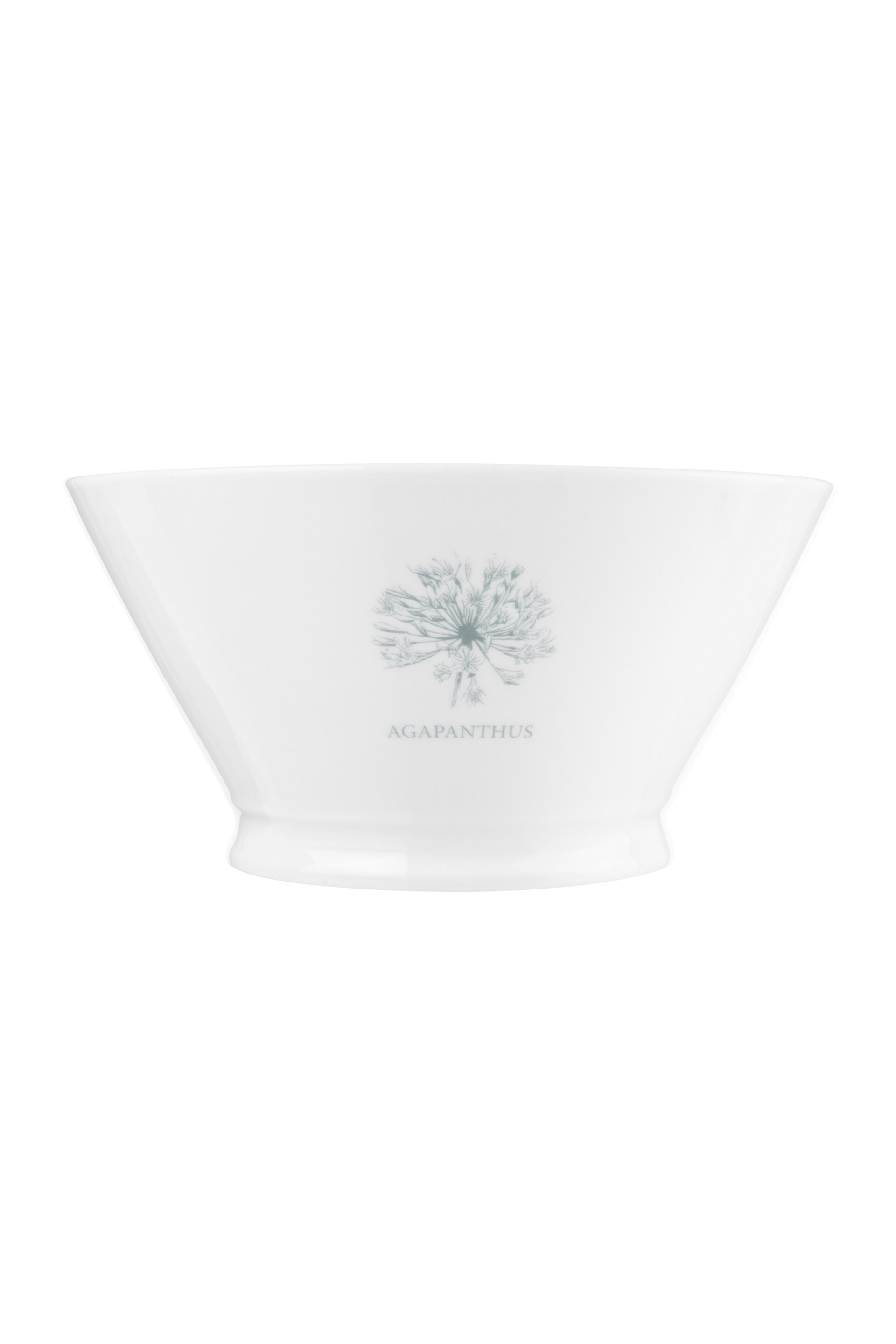 Mary Berry White Garden Agapanthus Large Serving Bowl - Image 3 of 4