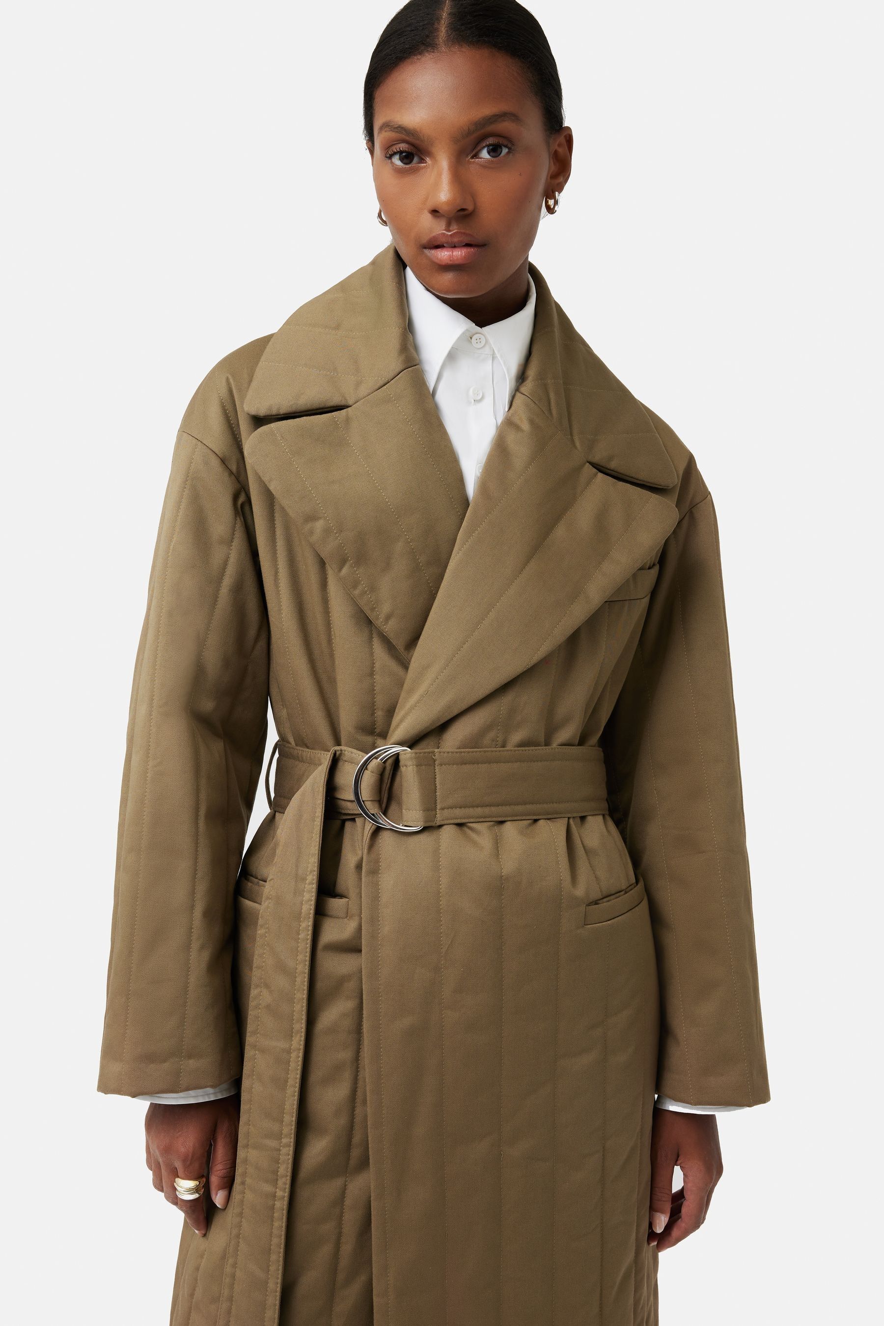 Jigsaw green coat new arrivals