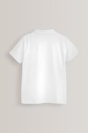 White 5 Pack Cotton School Polo Shirts (3-16yrs) - Image 4 of 5