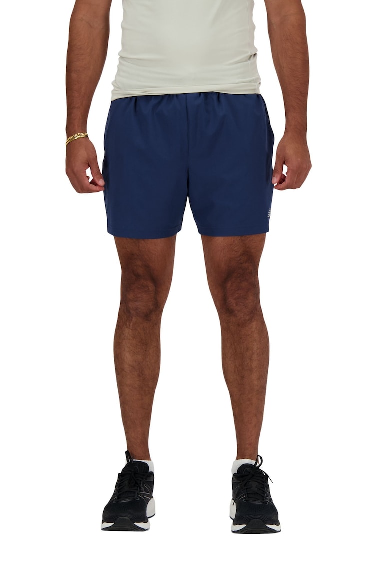 New Balance Navy Mens Sport Essentials 7" Shorts - Image 1 of 6