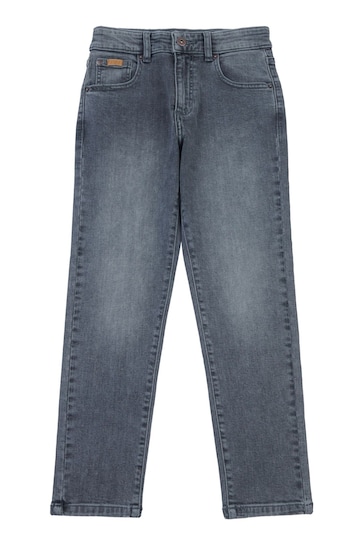 U.S. Polo Assn. Boys 5 Pocket Slim Fit Denim Black Jeans
