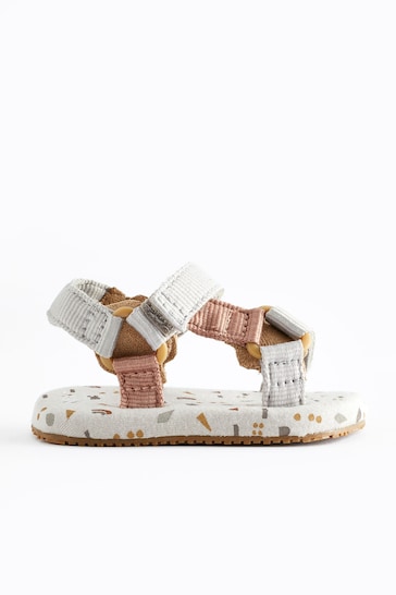 Neutral Print Bright Baby Trekker Sandals (0-24mths)