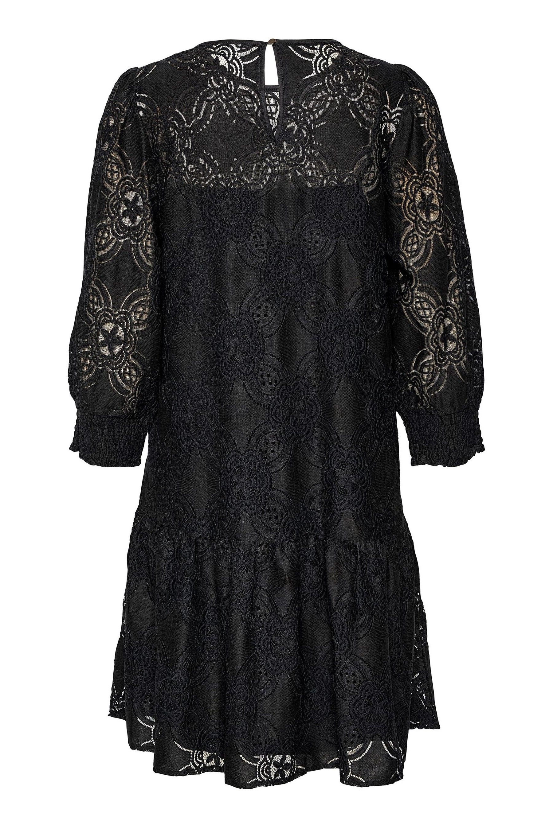 Black lace shift dress uk hot sale