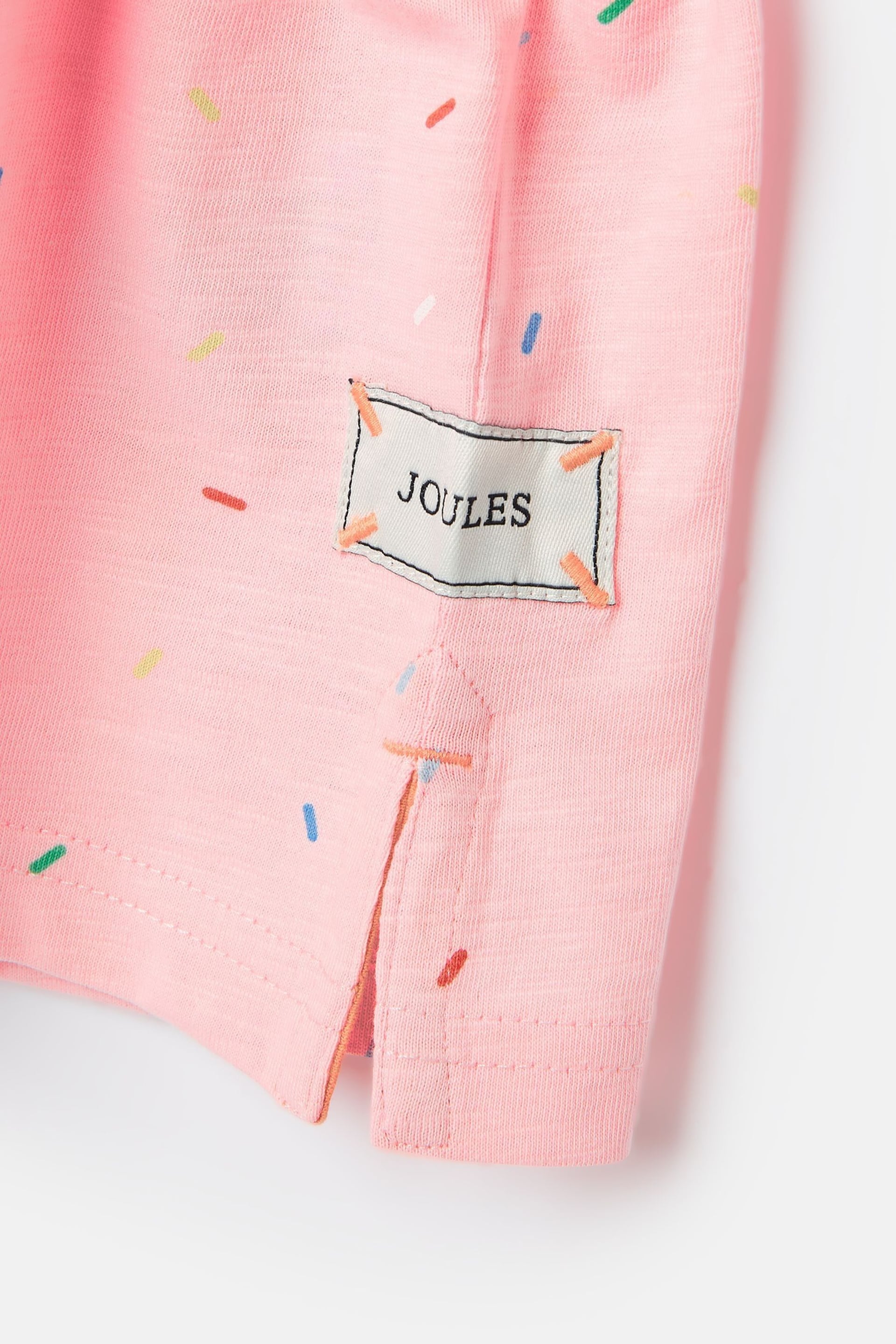 Joules Fun Days Pink Short Sleeve Graphic T-shirt - Image 5 of 7
