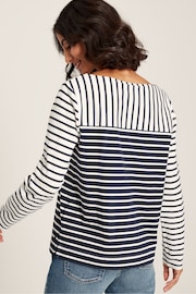 Joules Harbour Navy Hotchpotch Long Sleeve Breton Top - Image 2 of 8