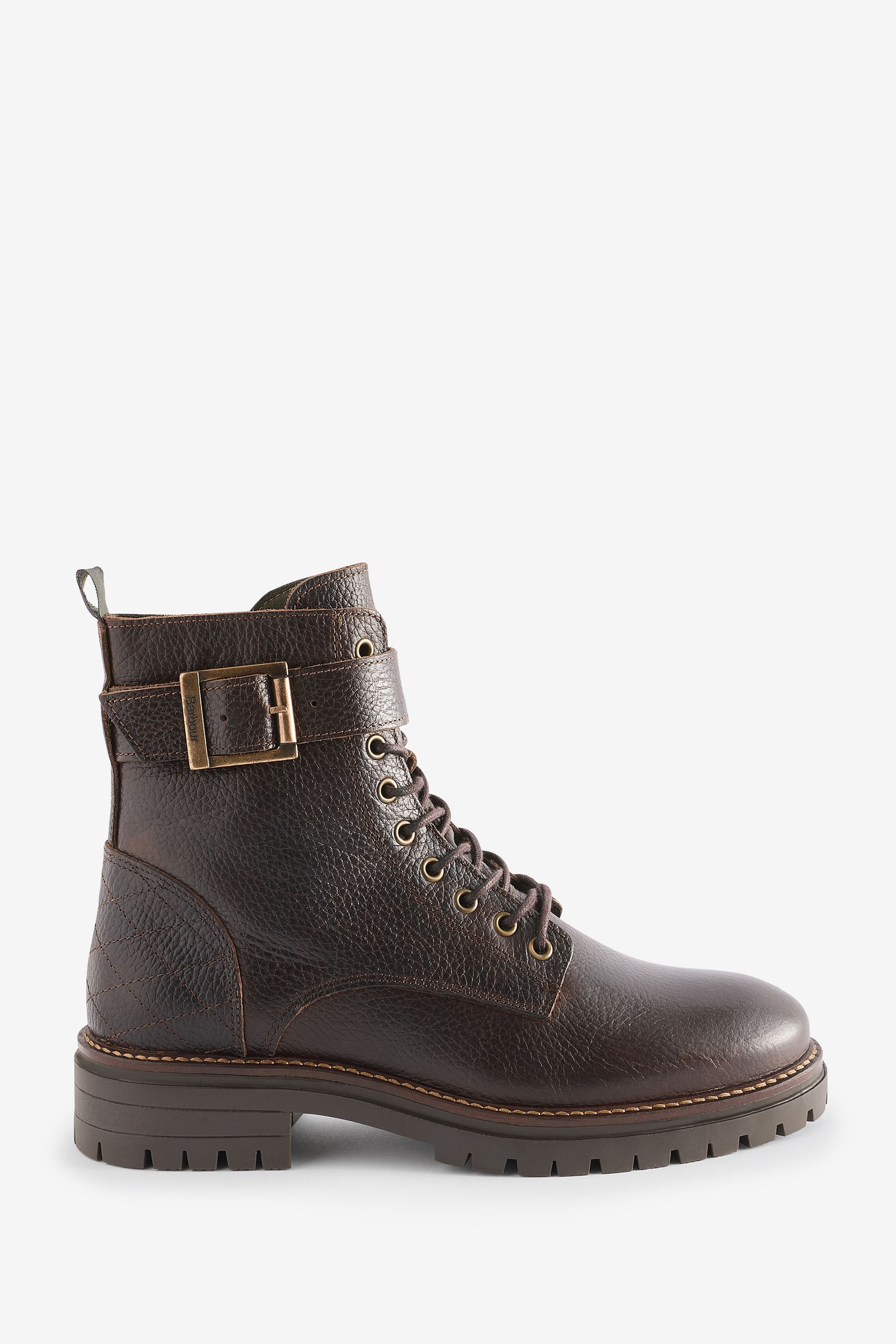 Buy Barbour Brown Heidi Leather Lace Up Biker Boots from Next Saudi Arabia