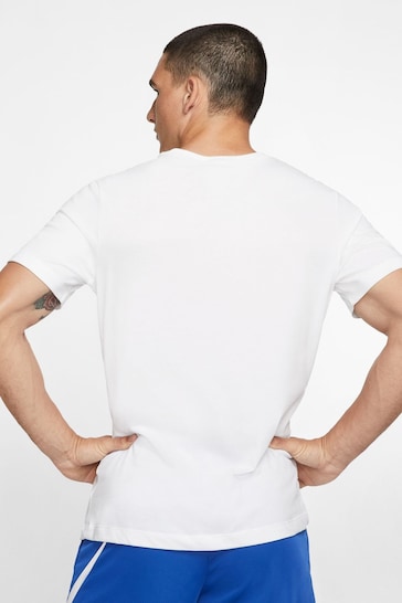 Nike White Dri-FIT Training T-Shirt