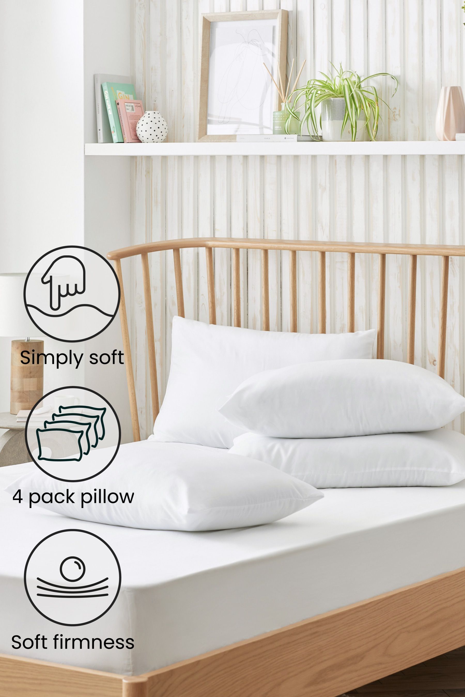 Buy Simply Soft Soft 4 Pack Pillows from the Next UK online shop