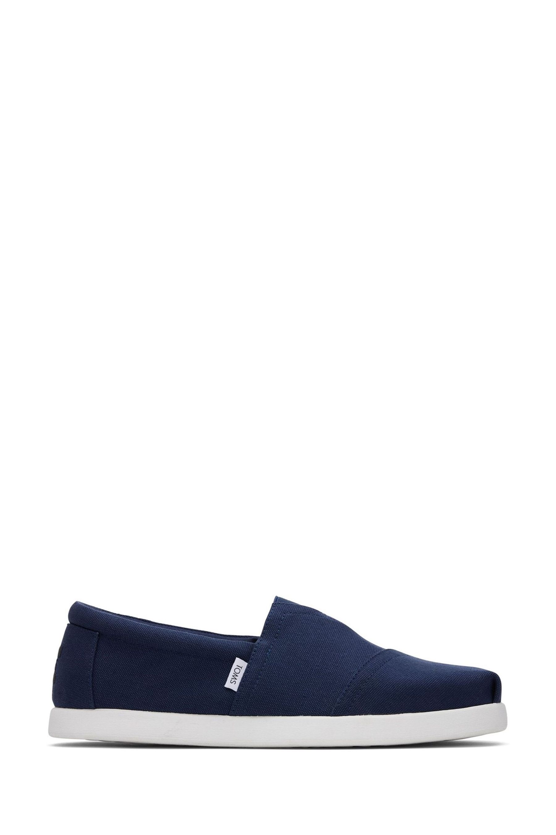 Toms blue cheap suede shoes