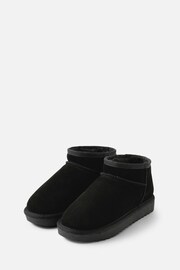 Accessorize Black Mini Suede Boots - Image 1 of 2