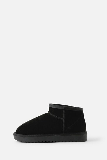 Accessorize Mini Suede Black Boots