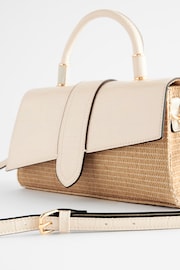 Bone Raffia Cross-Body Bag - Image 5 of 8