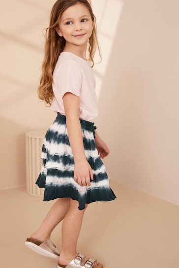 Multi Tie Dye Tiered Skirt (3-16yrs)
