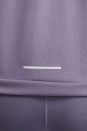 Nike Purple Dri-FIT Pacer Half Zip Running Top - Image 5 of 11