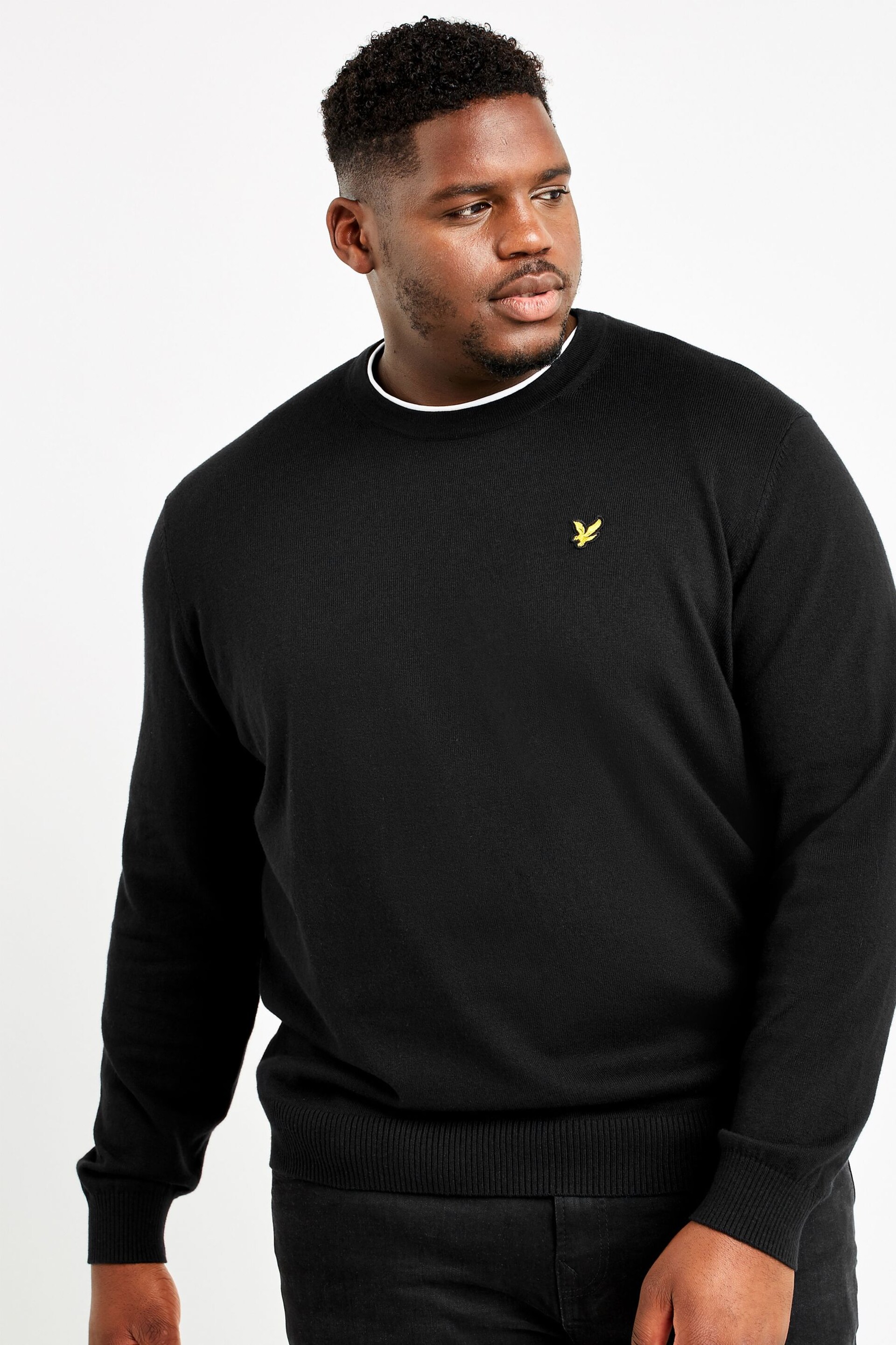 Lyle & Scott Plus Crew Neck Cotton Merino Jumper - Image 1 of 5