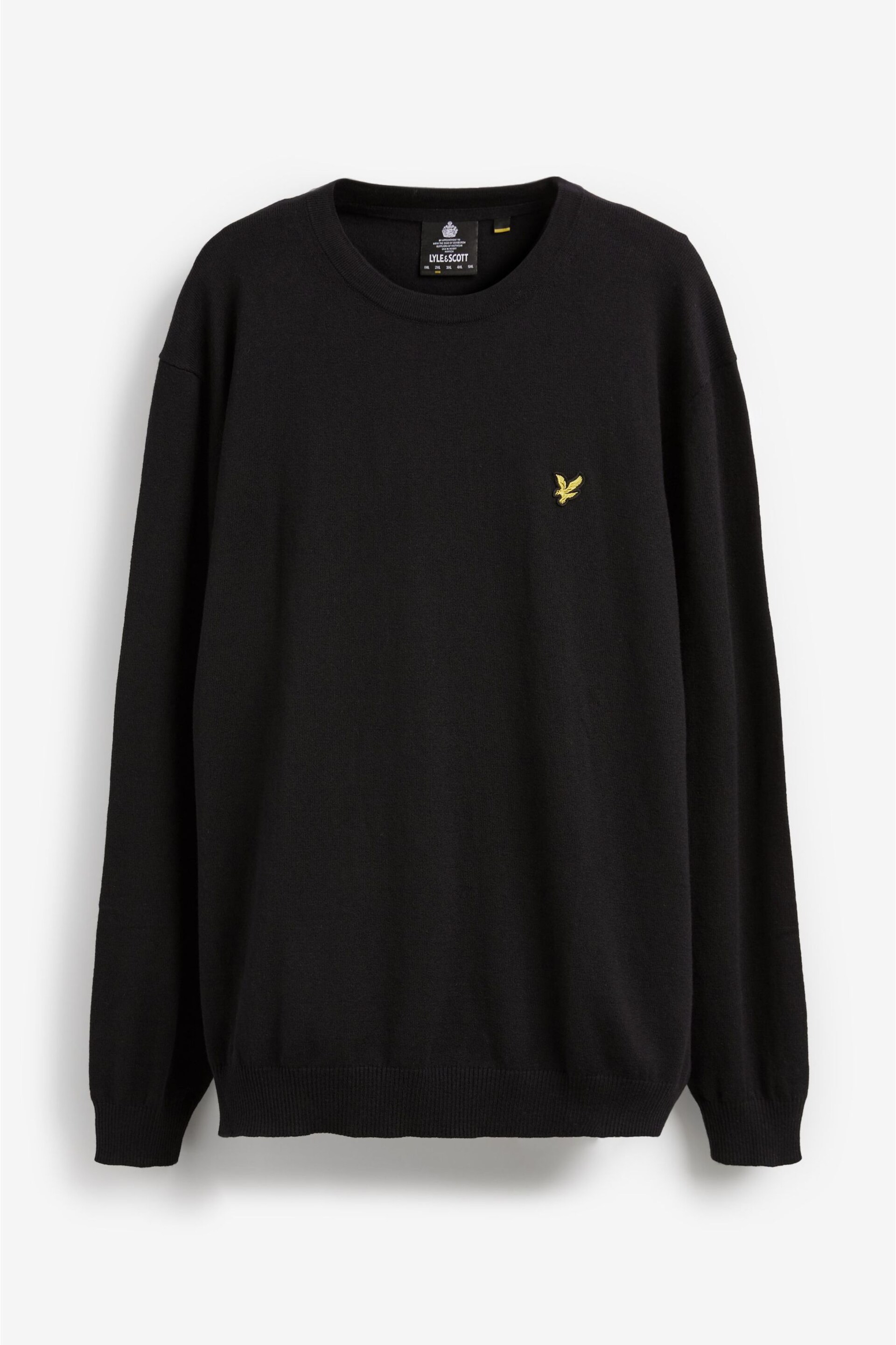 Lyle & Scott Plus Crew Neck Cotton Merino Jumper - Image 5 of 5