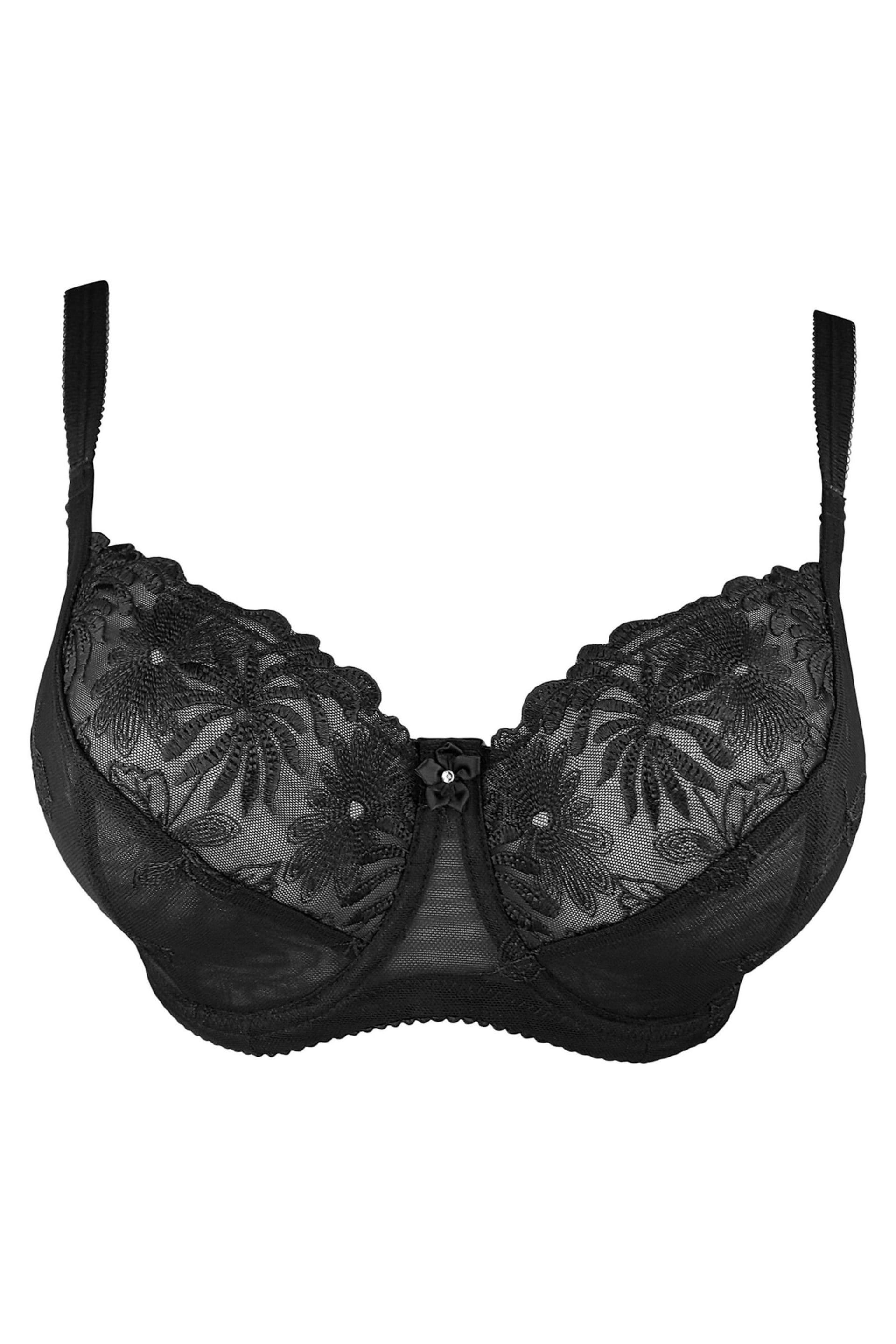 Pour Moi Black Non Padded Underwired St Tropez Full Cup Bra - Image 2 of 3