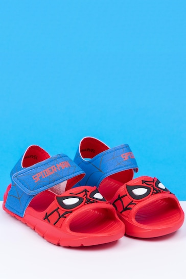 Vanilla Underground Red Kids Spiderman Character Sandals