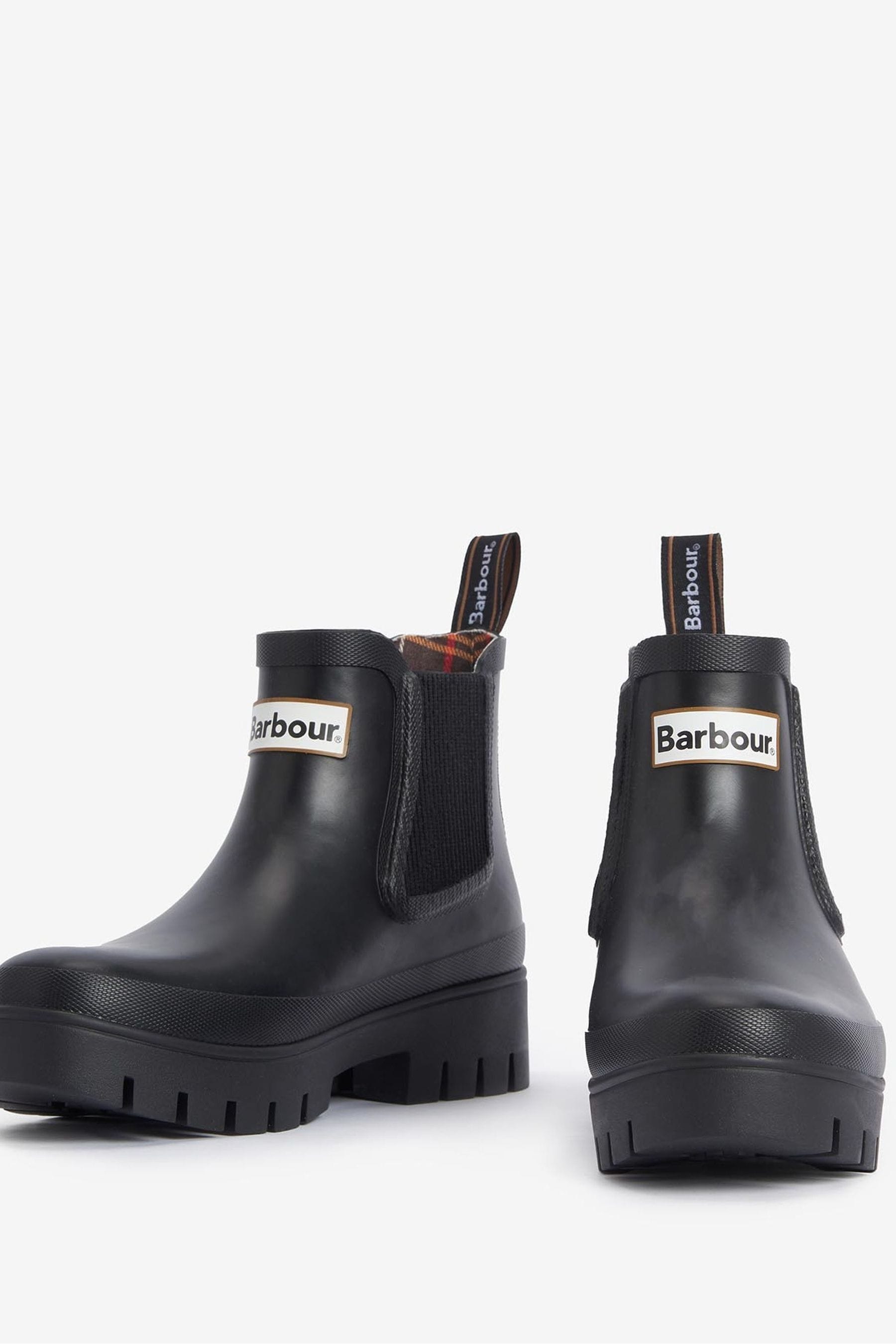 Buy Barbour Black Halton Ankle Chelsea Wellington Boots from the Next UK online shop