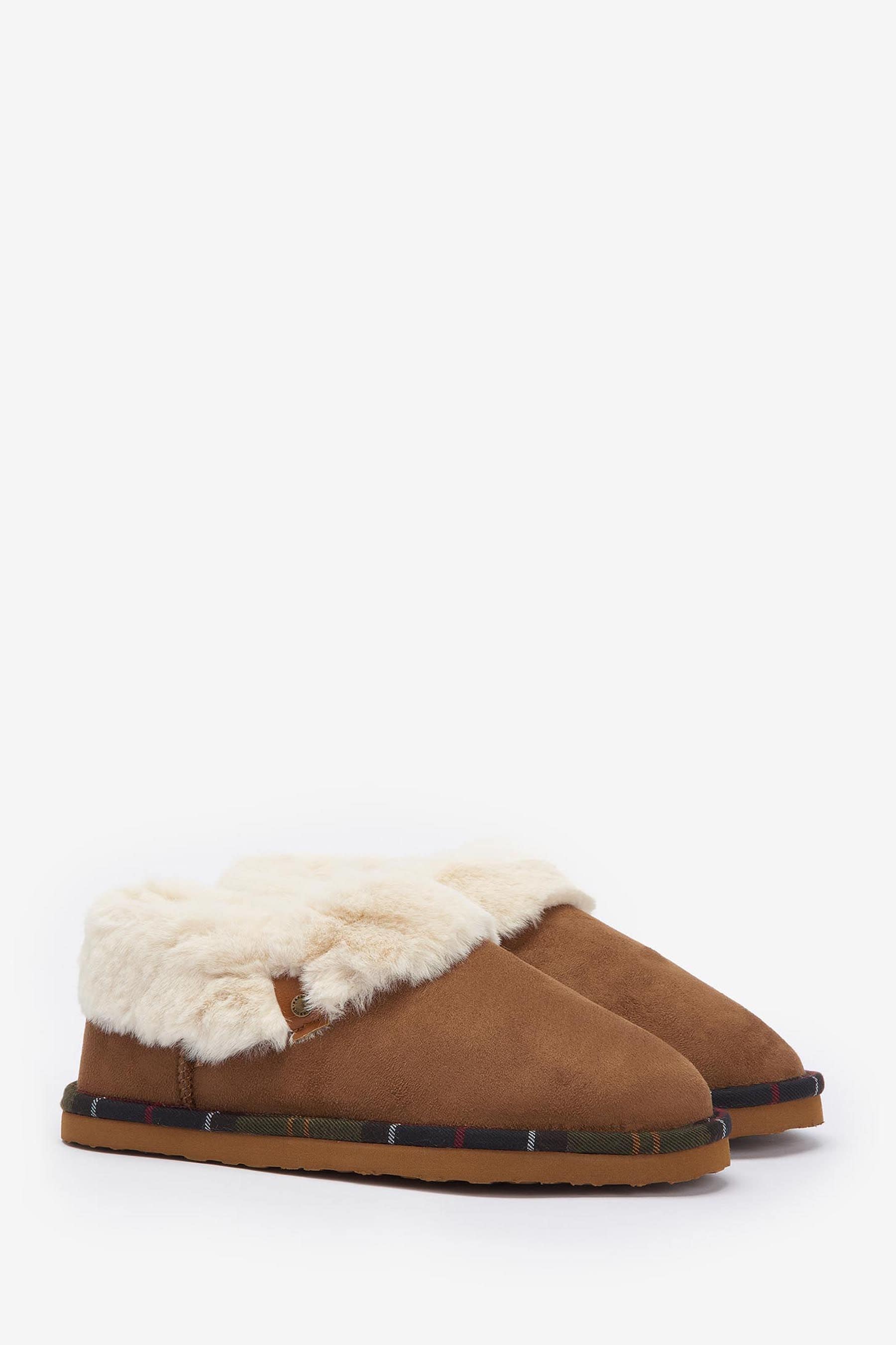 Buy Barbour Tan Brown Eloise Bootie Slippers from the Next UK online shop