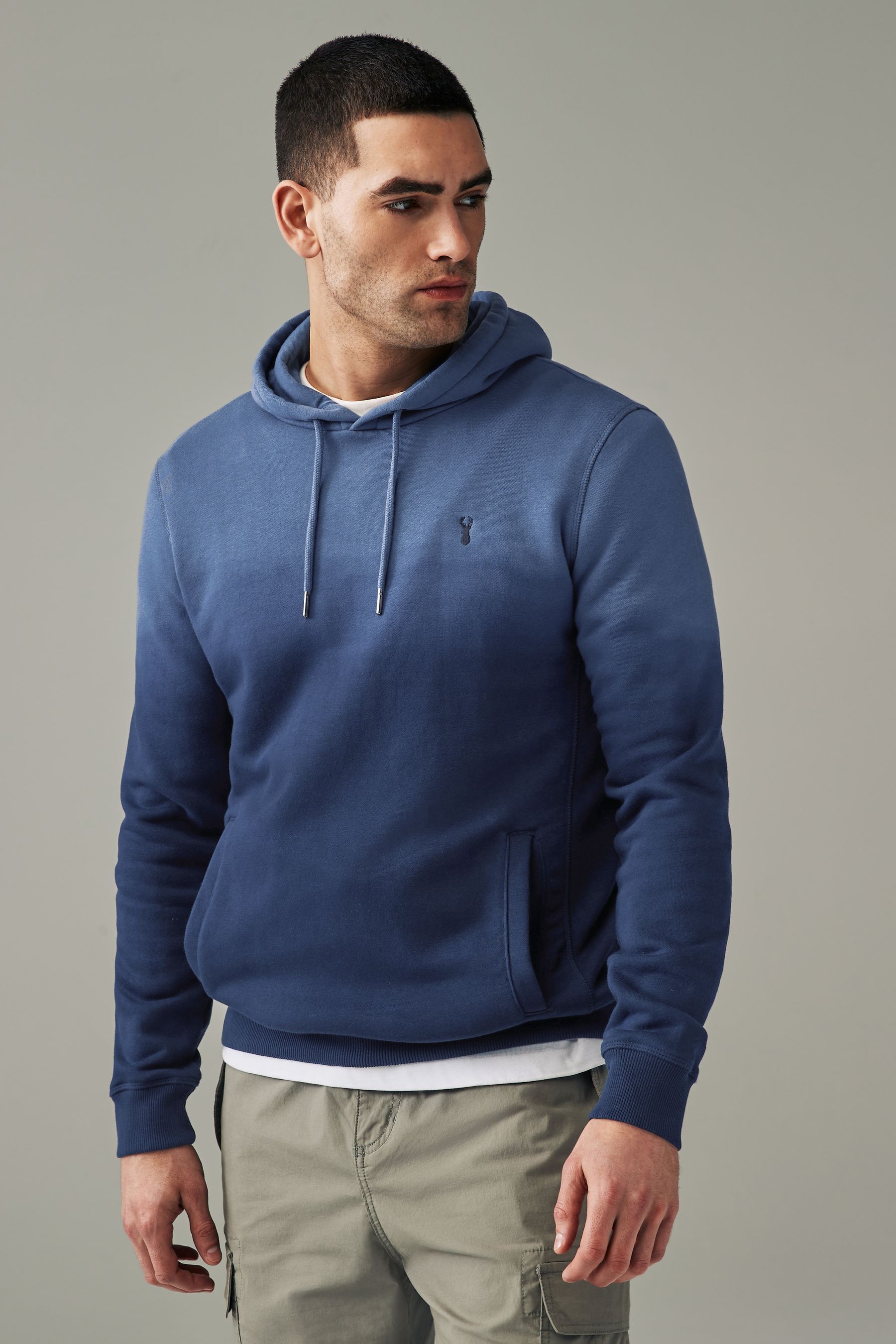 Buy Blue Dip Dye Ombre Hoodie from the Next UK online shop