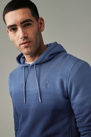 Blue Dip Dye Ombre Hoodie - Image 4 of 6