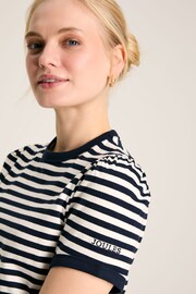 Joules Erin Navy Blue Stripe Short Sleeve T-Shirt - Image 5 of 6