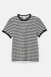 Joules Erin Navy Blue Stripe Short Sleeve T-Shirt - Image 6 of 6