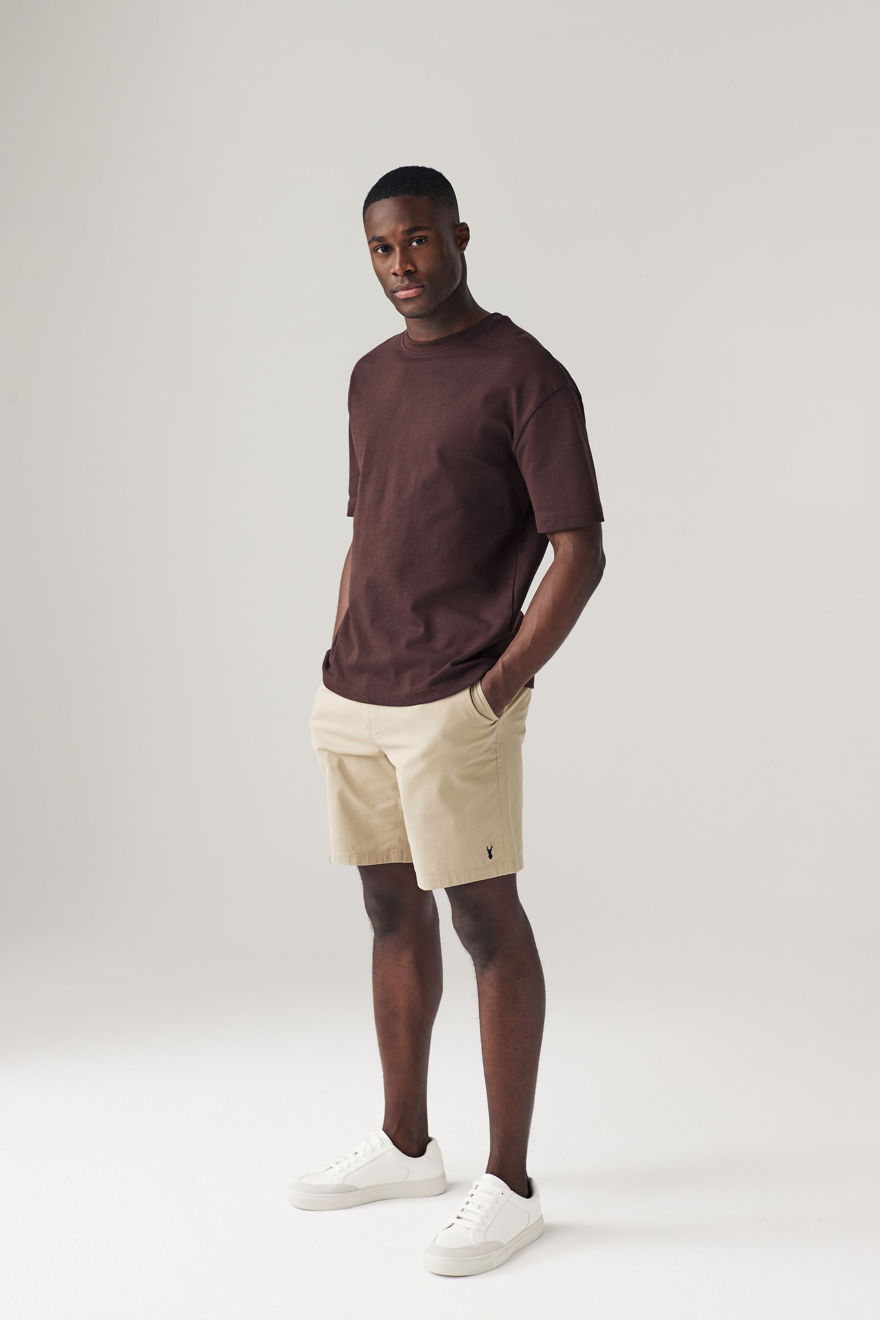 Mens chino shorts elasticated waist hot sale