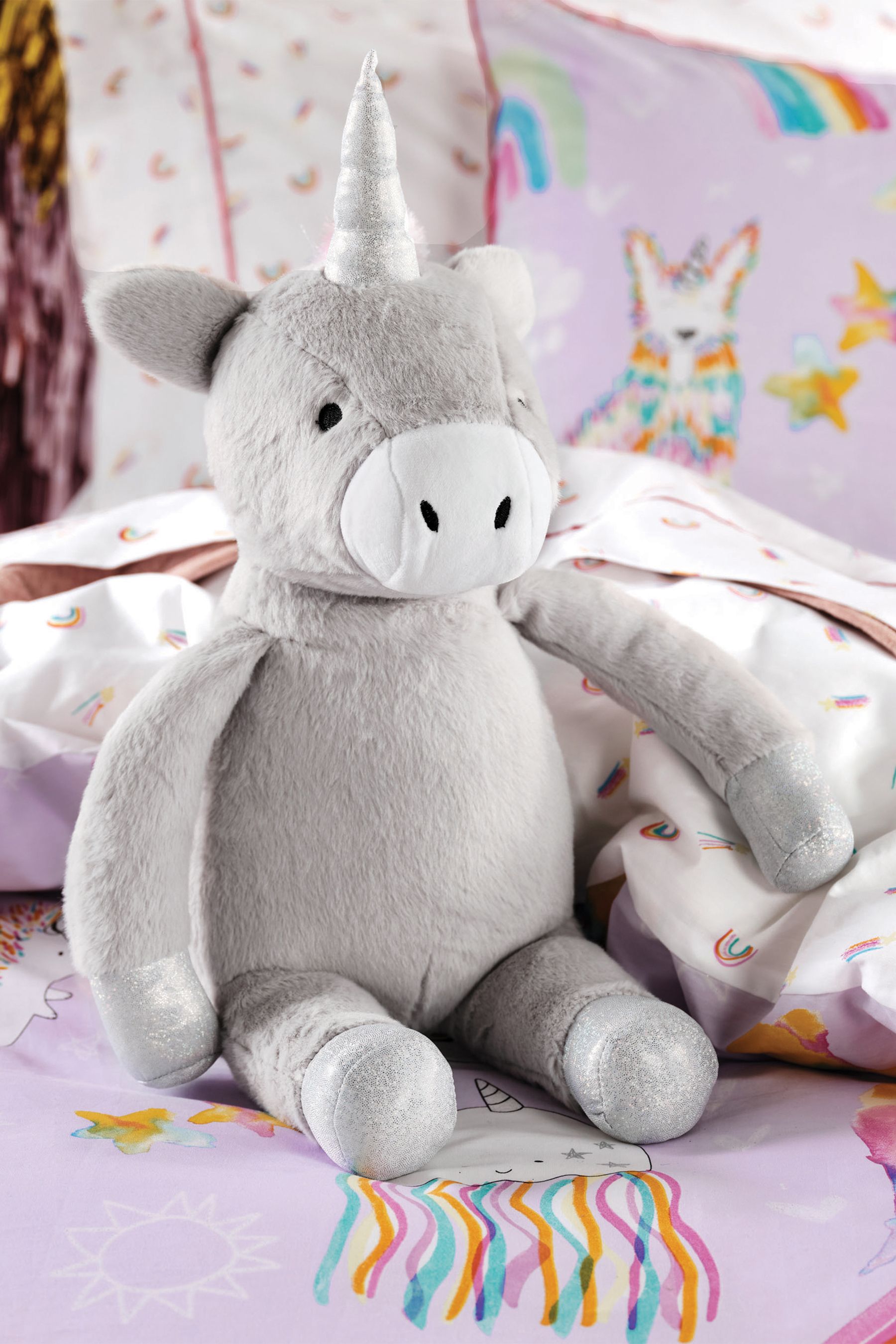 Buy Linen House Kids Multi Magical Unicorn Plush Toy from the Next UK online shop