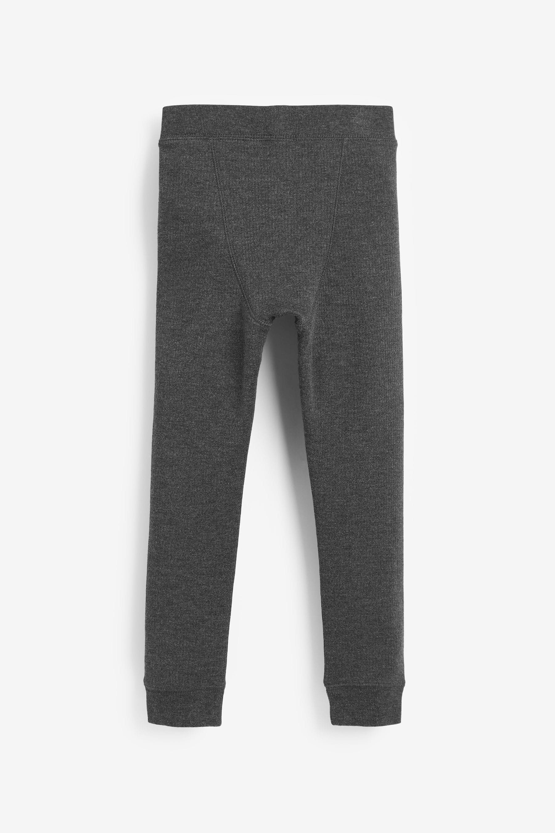 Black Grey Thermal Leggings 2 Pack 2 16yrs