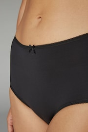 Black Midi Microfibre Knickers 5 Pack - Image 5 of 6