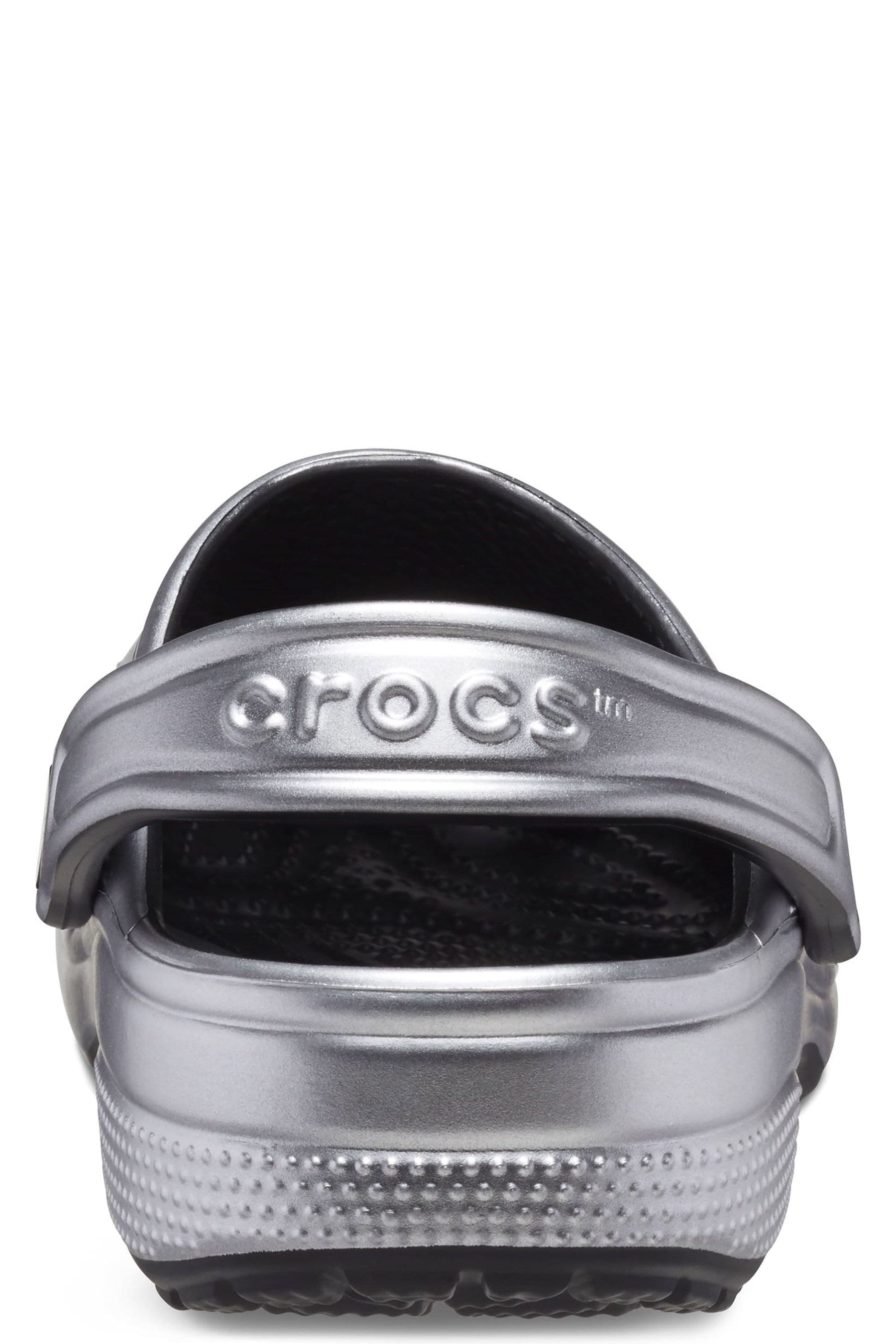Buy Crocs Silver Classic Metallic Clogs from Next Luxembourg