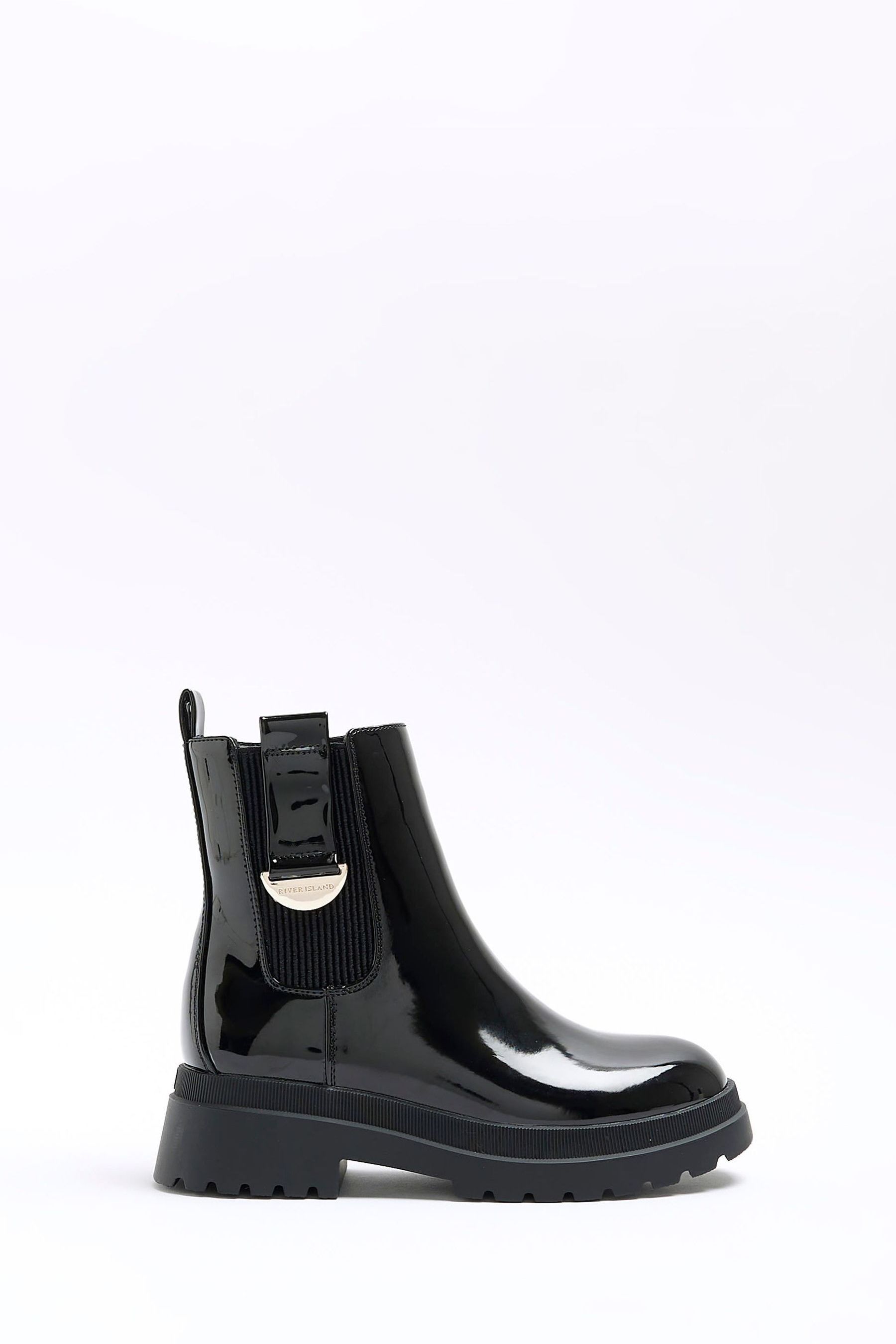 River island grey chelsea boots discount