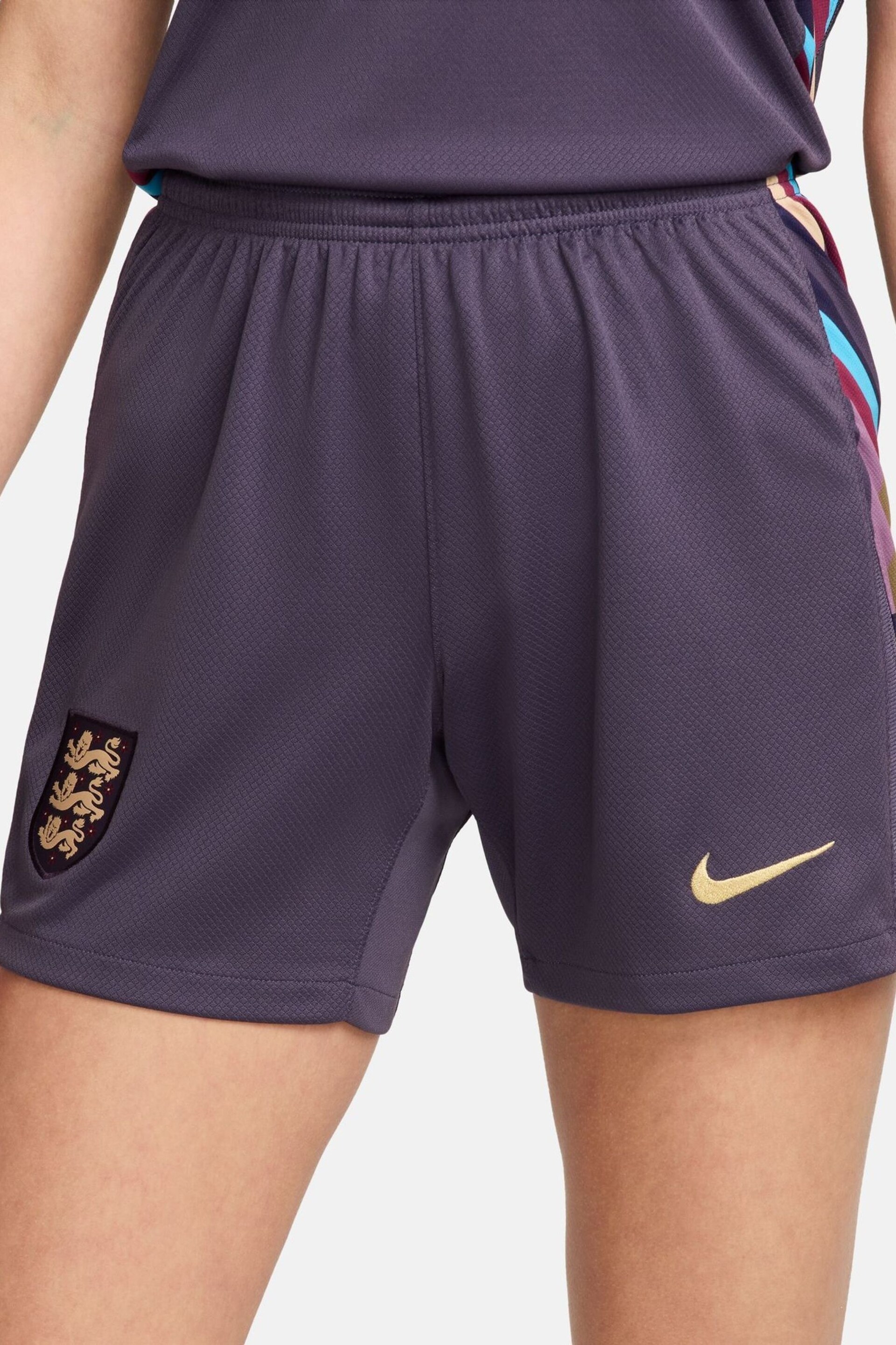 Nike Purple England Stadium Away Football Shorts - Image 2 of 7