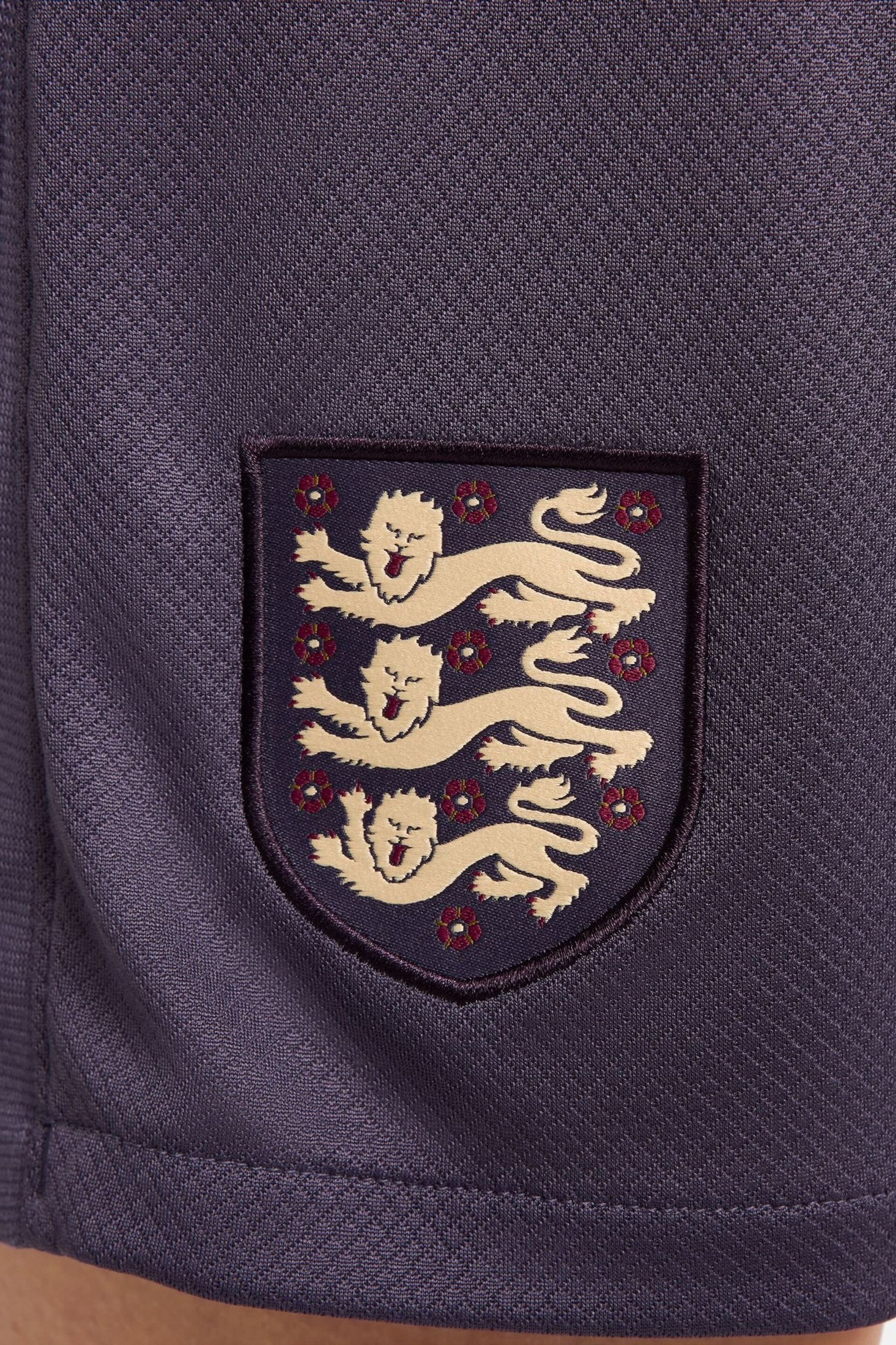 Nike Purple England Stadium Away Football Shorts - Image 6 of 7