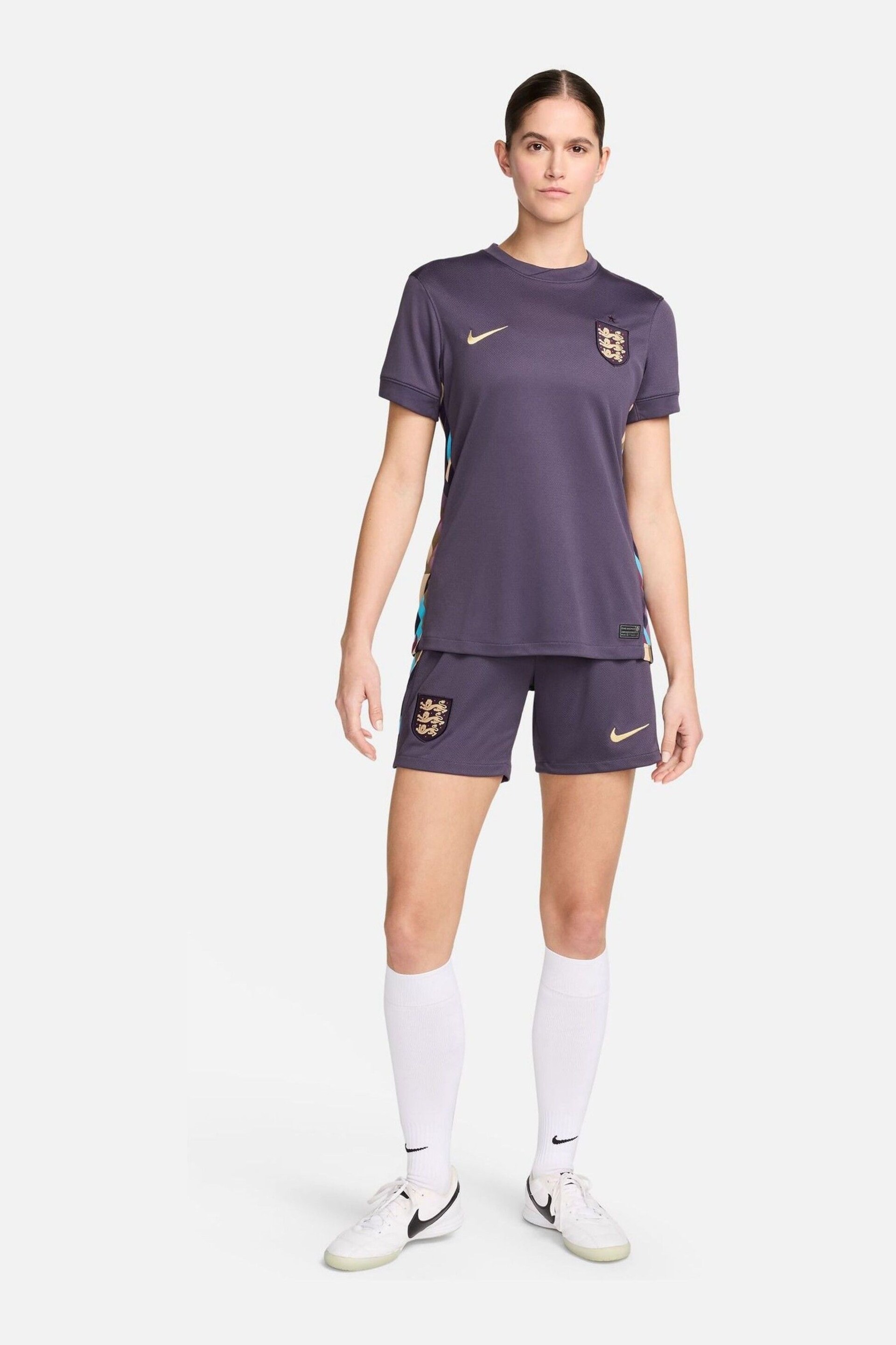 Nike Purple England Stadium Away Football Shorts - Image 7 of 7