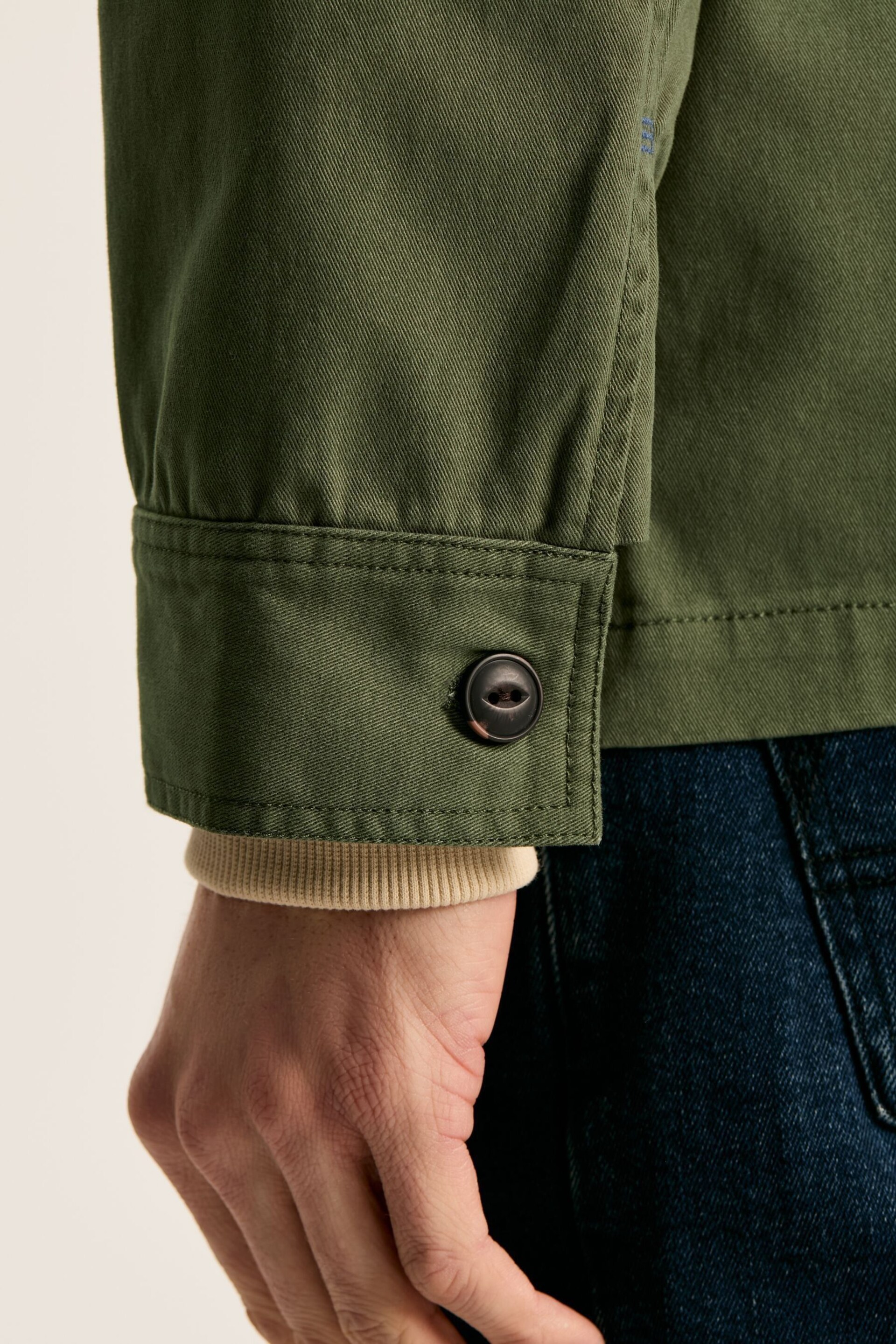 Joules Taddington Green Cotton Field Jacket - Image 4 of 6