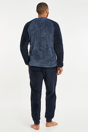 Threadbare Blue Borg Loungewear Set - Image 2 of 4