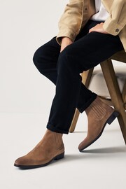 Brown Suede Chelsea Boots - Image 7 of 7