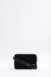 River Island Black Monogram Boxy Cross-Body Bag - Image 2 of 4