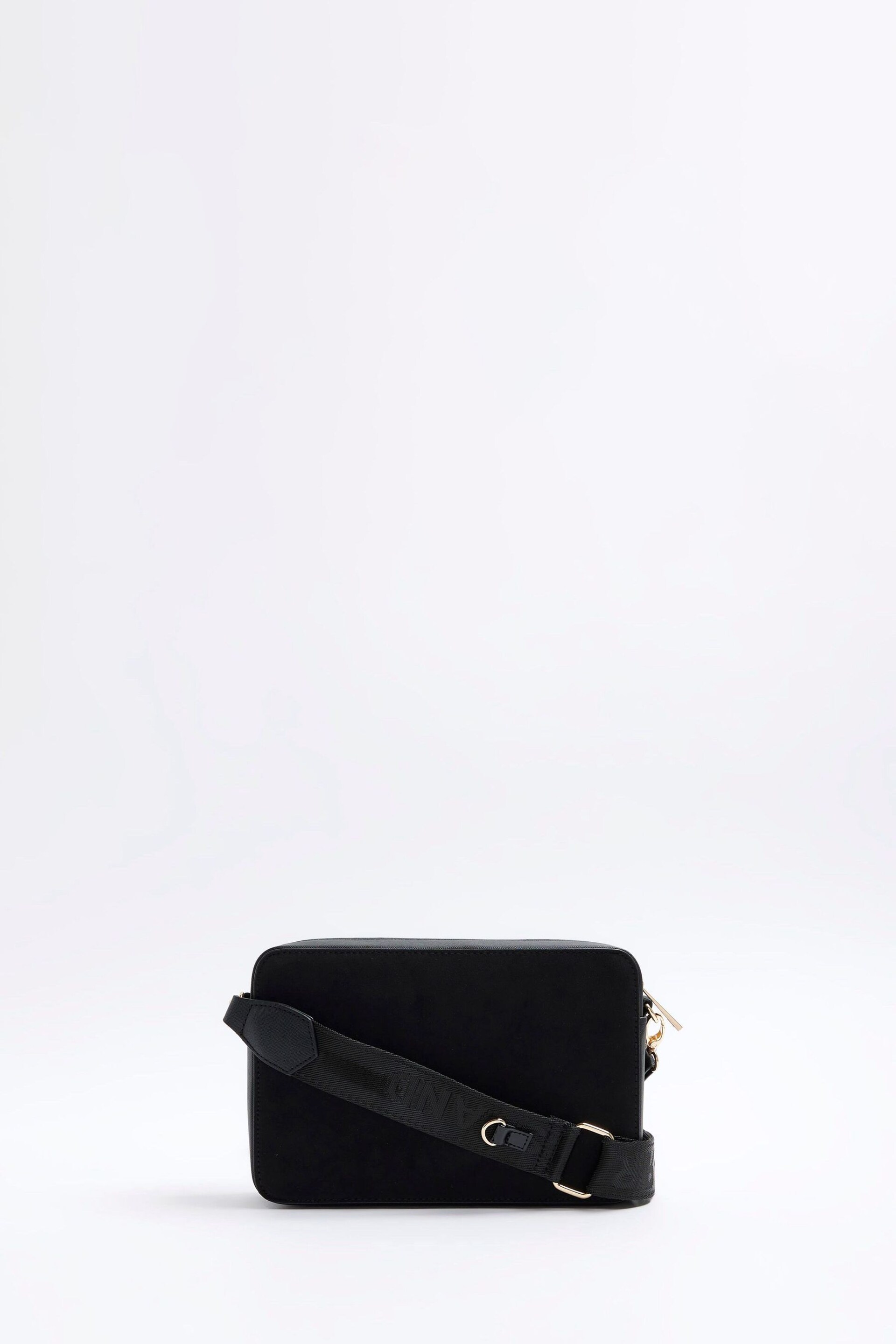 River Island Black Monogram Boxy Cross-Body Bag - Image 2 of 4