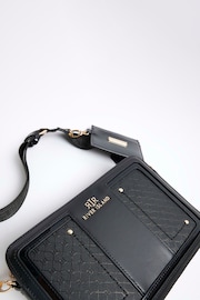 River Island Black Monogram Boxy Cross-Body Bag - Image 4 of 4