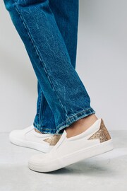 White Forever Comfort® Slip-On Star Trainers - Image 2 of 9